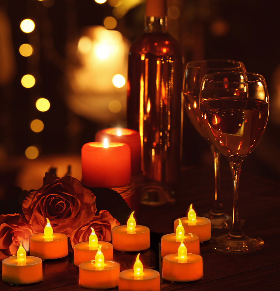LED Tealight Flameless Candles with Batteries (24 Pack) - Image 3