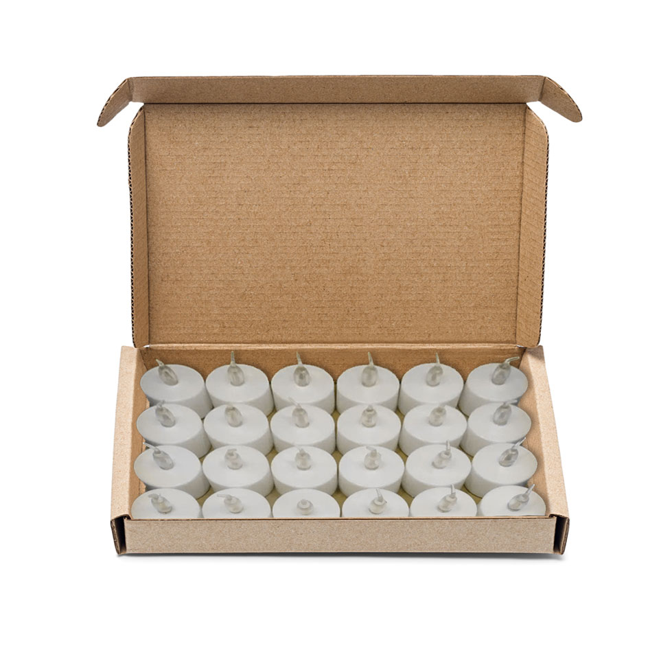 LED Tealight Flameless Candles with Batteries (24 Pack) - Image 2