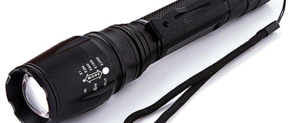 Tactical LED Flashlight with Strobe