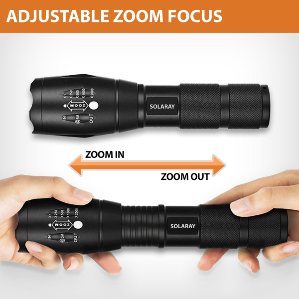 2 Pack LE LED Flashlight, Small and Super Bright, Adjustable Brightness,  AAA Batteries Included