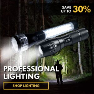 Tactical 18650 Battery Flashlights & Sling Backpacks - EcoGear FX