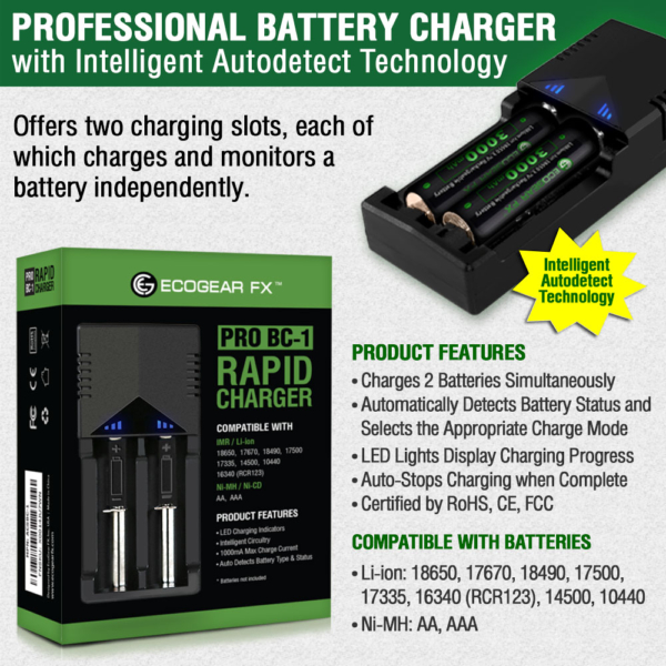 18650 Battery Charger Specs