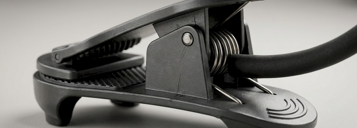 Book Light Clip Mechanism Up Close to Show Protection Padding