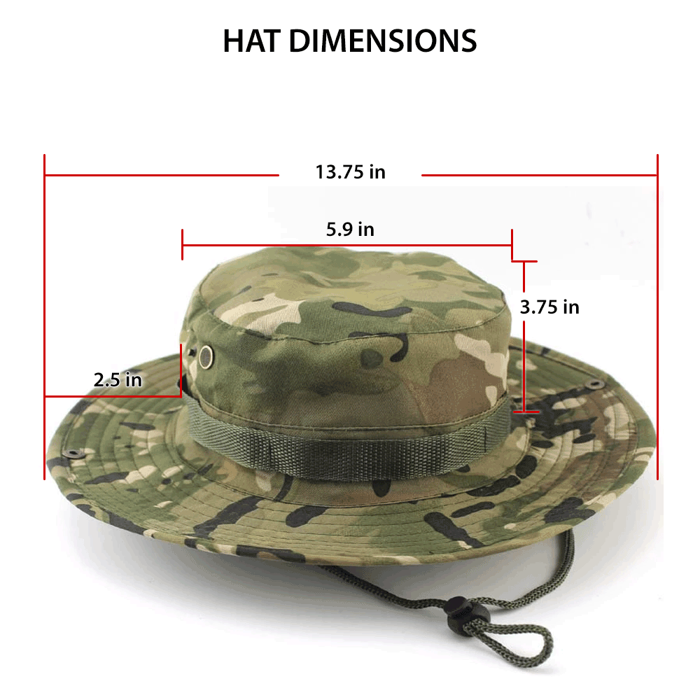 Cty Dgtal Camouflage Boone Hat - Black & Whte Camo Bucket Hats W