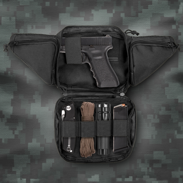 Concealed Carry Fanny Pack Holster - Tactical Military Pistol Waist Pouch Bag