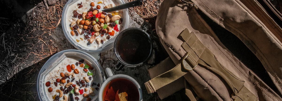 dehydrated meals ready to eat in bowls