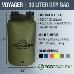 dry bag backpack camping 30 liter