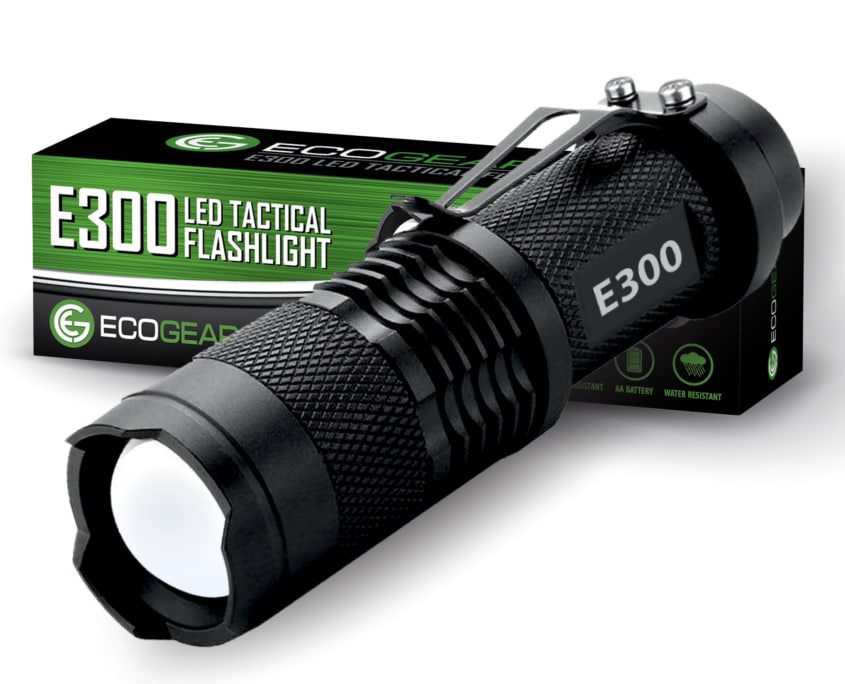 Best Small Handheld LED Flashlight With Zoom Function EcoGear FX