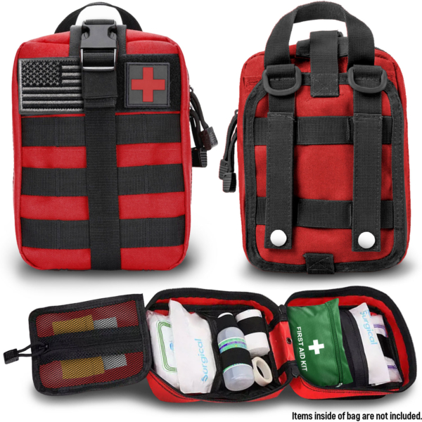 emt medical bag angles red