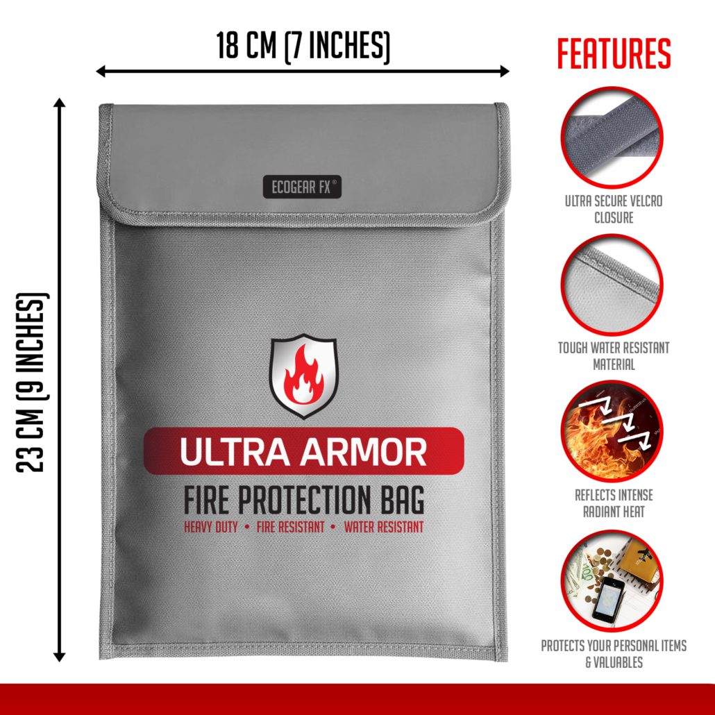 Fireproof Document Bag Fireproof Bag for Documents Water Reistant