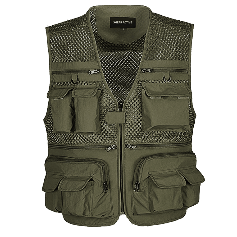 fishinghuntingvest14pocketgreen