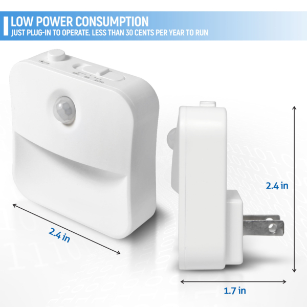 LED Night Light Plug in Motion Sensor