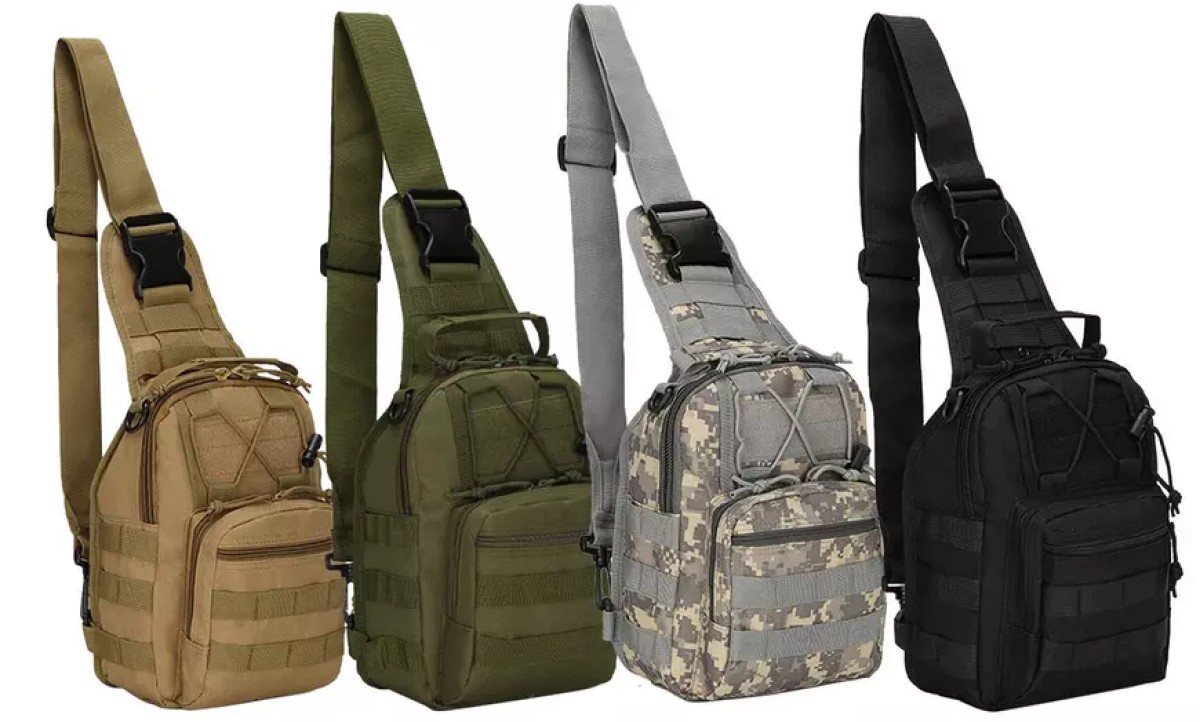 mens tactical shoulder sling bag
