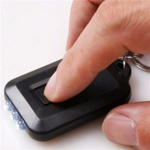 mini solar keychain flashlight