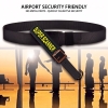 mens nylon belt with plastic buckle showing airport friendly