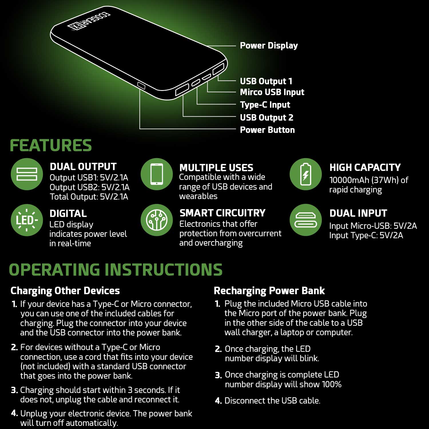 power bank specifications power bank specifications