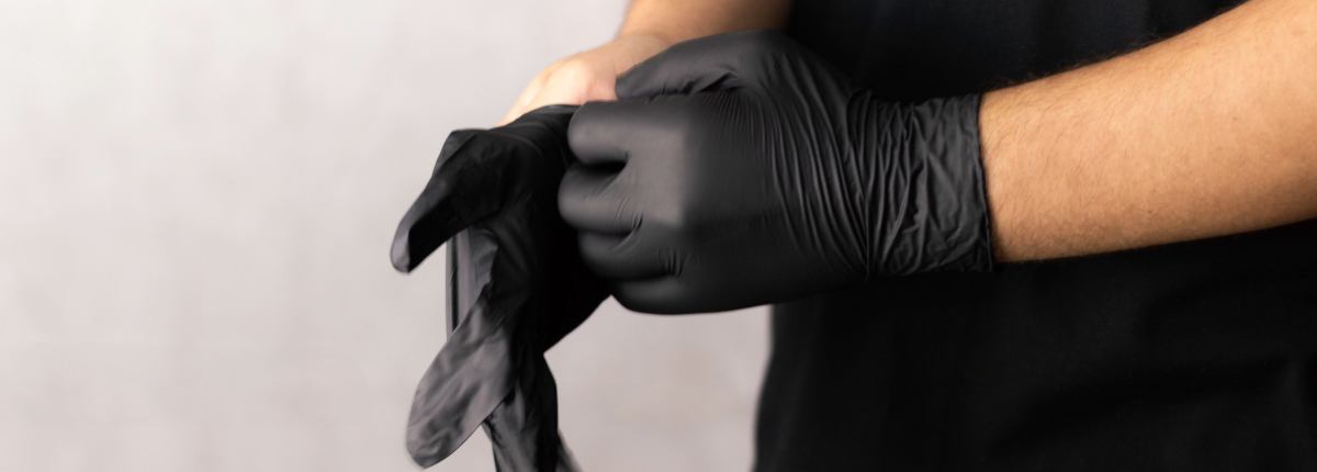 safety gloves and clothing for properly cleaning corrosion