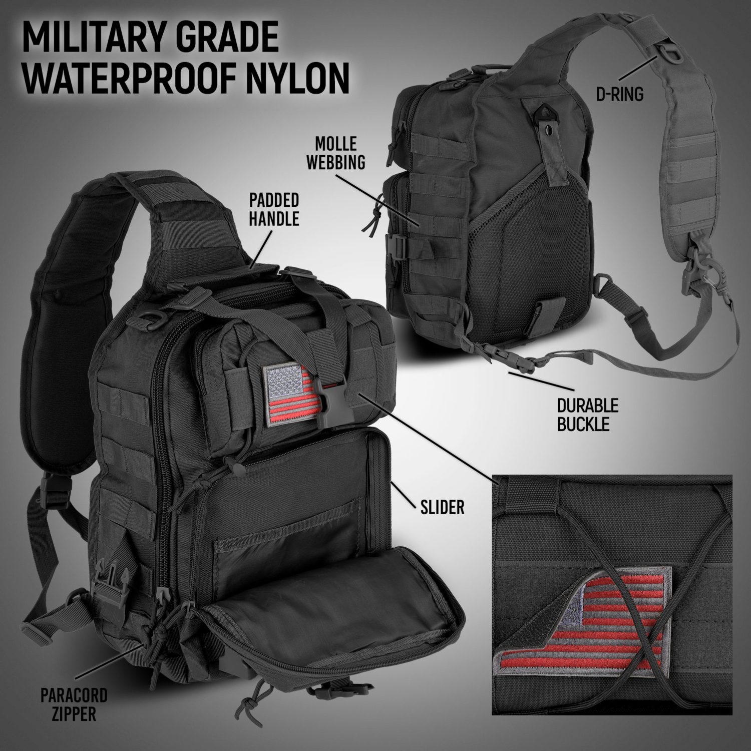Pistol Range Sling Bag Shooting EDC Backpack EcoGear FX