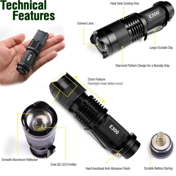small edc flashlight features