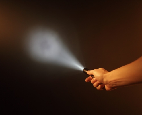 small handheld LED flashlight