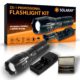 LED Rechargeable Flashlight Kit