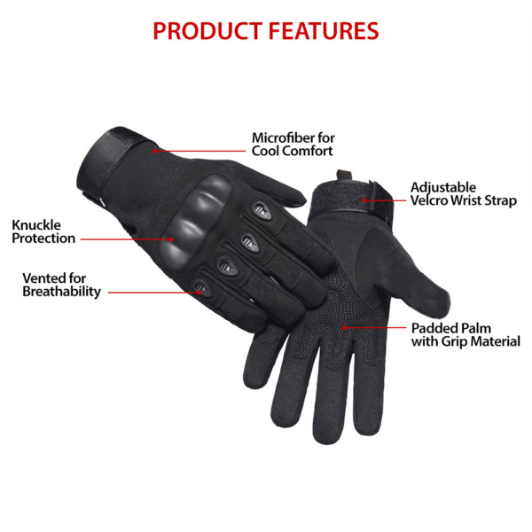 SAP Tactical Self Defense Gloves  Weighted Tactical Hard Knuckle Gloves