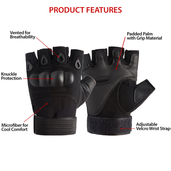 Up To 60% Off on Tactical Fingerless Gloves Ha