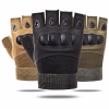 tactical-gloves-half-finger-black-army-green-khaki tactical gloves half finger (fingerless) offered in black, army green and khaki