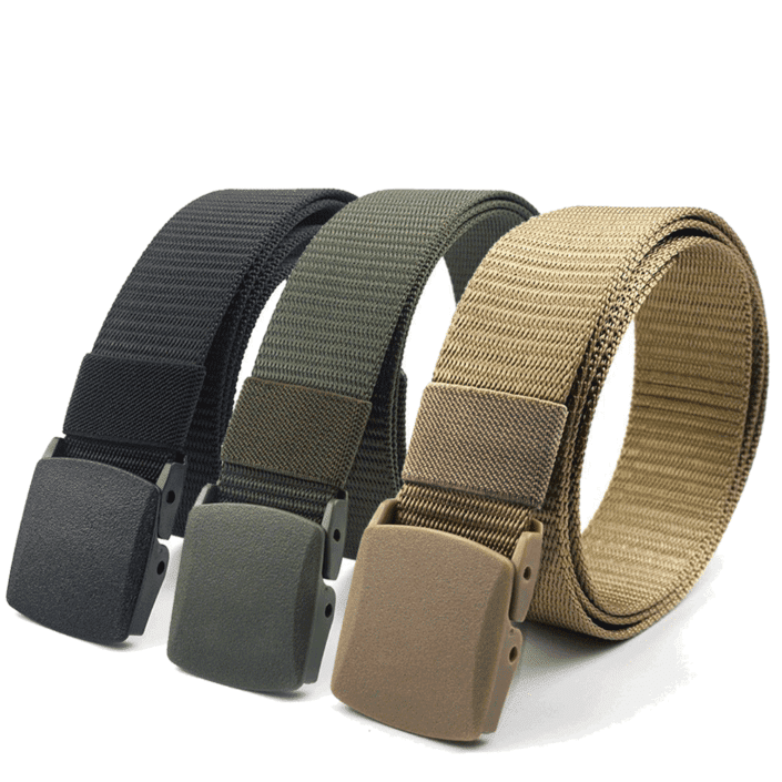 Men's Military Adjustable Nylon Belt with Plastic Buckle XGTB2