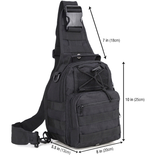 tactical sling chest bag dimensions
