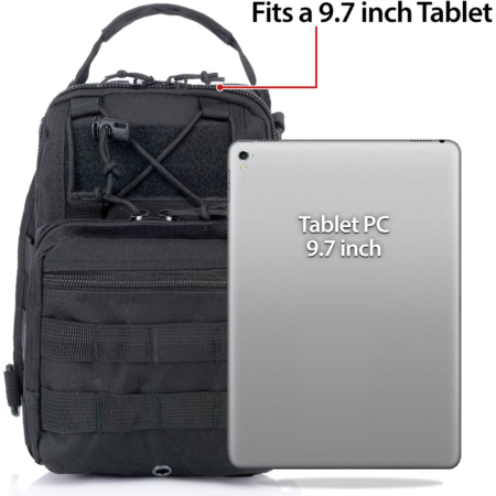 tactical sling shoulder bag carry handle