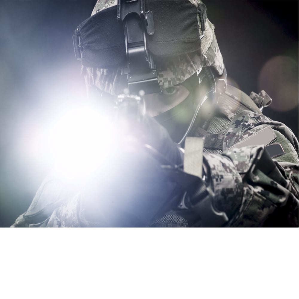 Tactical LED Flashlight with Strobe Light Feature for Self Defense TK120