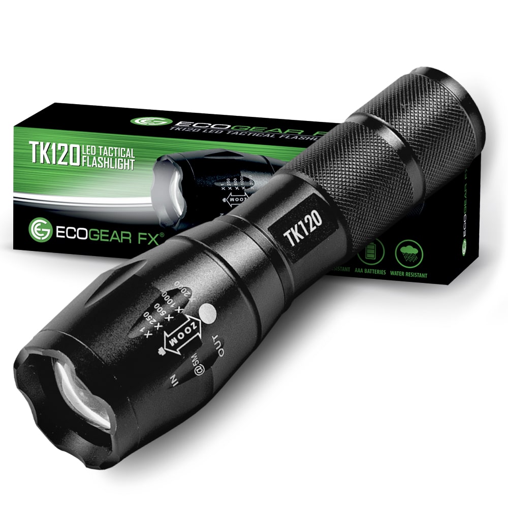 Tactical Flashlights with Strobe Light Feature for Self Defense - TK120